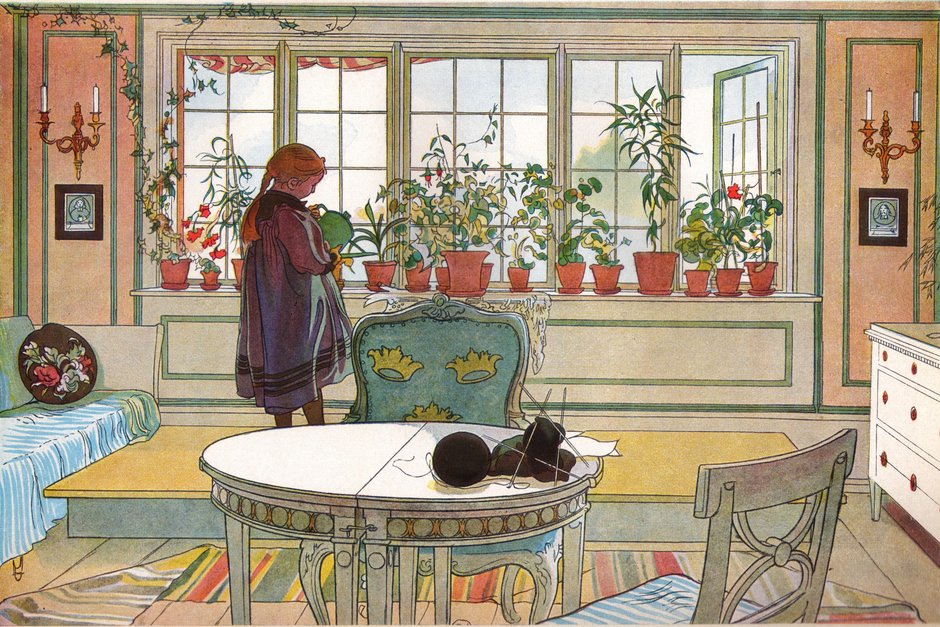 Carl Larsson - Blomsterfönstret 1894